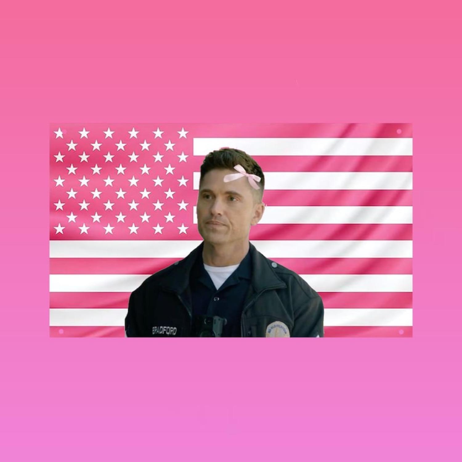 1pc TTim BBradford The Rookie Pink USA Flag Tapestry 74x94cm(29x37in)
1pc TTim BBradford The Rookie Pink USA Flag Tapestry 74x94cm(29x37in)