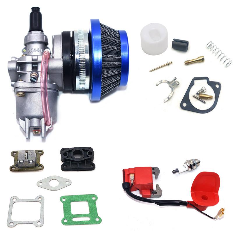 47CC 49CC Carburetor With 44mm Air Filter Red Blue Silver And Gasket Ignition Coil For Mini Moto Dirt Pocket Bike ATV Quad синій
47CC 49CC Carburetor With 44mm Air Filter Red Blue Silver And Gasket Ignition Coil For Mini Moto Dirt Pocket Bike ATV Quad синій