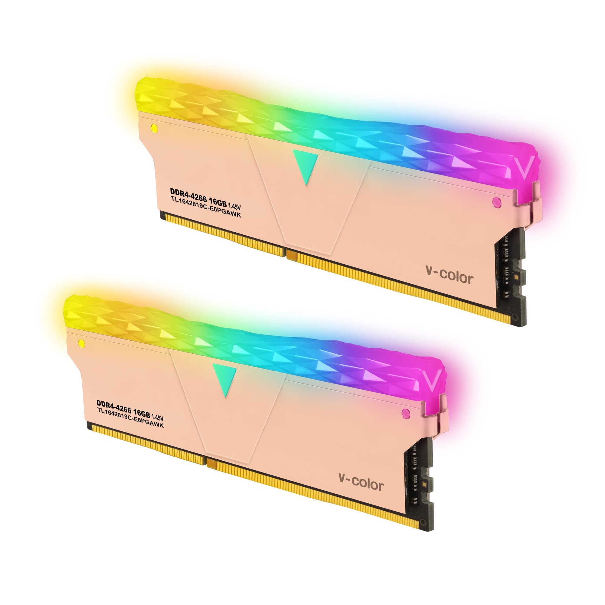 Hynix IC Gaming Memory for Desktop PC Prism Pro Golden Armis RGB 32GB x CL19 with Heatsink v-color (Emissive Type) DDR4-4266MHz PC4-34100 (16GB 2)
Hynix IC Gaming Memory for Desktop PC Prism Pro Golden Armis RGB 32GB x CL19 with Heatsink v-color (Emissive Type) DDR4-4266MHz PC4-34100 (16GB 2)