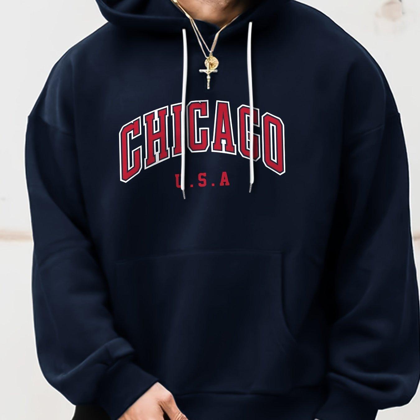 Men s autumn and winter casual fashion Chicago USA printed loose oversized sports comfortable fleece warm hooded sweatshirt 2XL
Men s autumn and winter casual fashion Chicago USA printed loose oversized sports comfortable fleece warm hooded sweatshirt 2XL