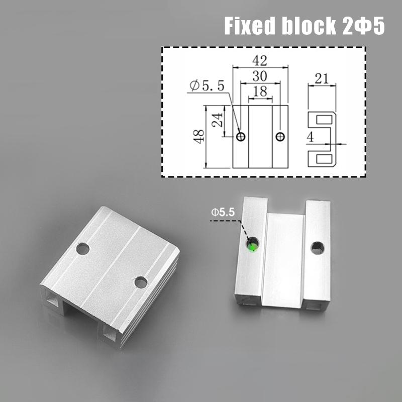 Aluminum Double Groove Connection Fixing Block Mechanical Fixture Fittings Secure Support for DIY Engineering Task
Aluminum Double Groove Connection Fixing Block Mechanical Fixture Fittings Secure Support for DIY Engineering Task