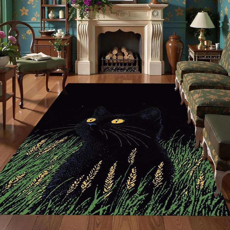 Mystery Black Cat in Wheat Field Rug Gothic Dark NonSlip Easy Clean Whimsical Decor Carpet for Living Room Bedroom Pet Friendly 40X60cm
Mystery Black Cat in Wheat Field Rug Gothic Dark NonSlip Easy Clean Whimsical Decor Carpet for Living Room Bedroom Pet Friendly 40X60cm