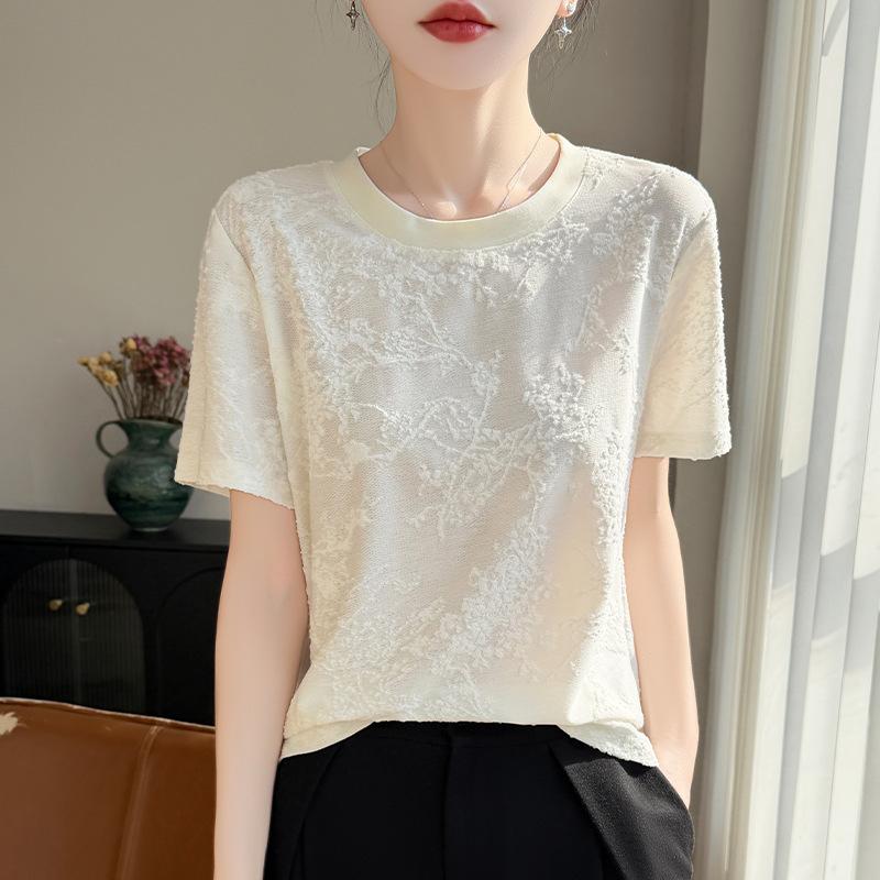 Spring and Summer New Style Round-neck Knitted Shirt Short-Sleeve Women s Heavy Embroidered Loose-Fitting Hooded Top T-Shirt XXL бежевий
Spring and Summer New Style Round-neck Knitted Shirt Short-Sleeve Women s Heavy Embroidered Loose-Fitting Hooded Top T-Shirt XXL бежевий