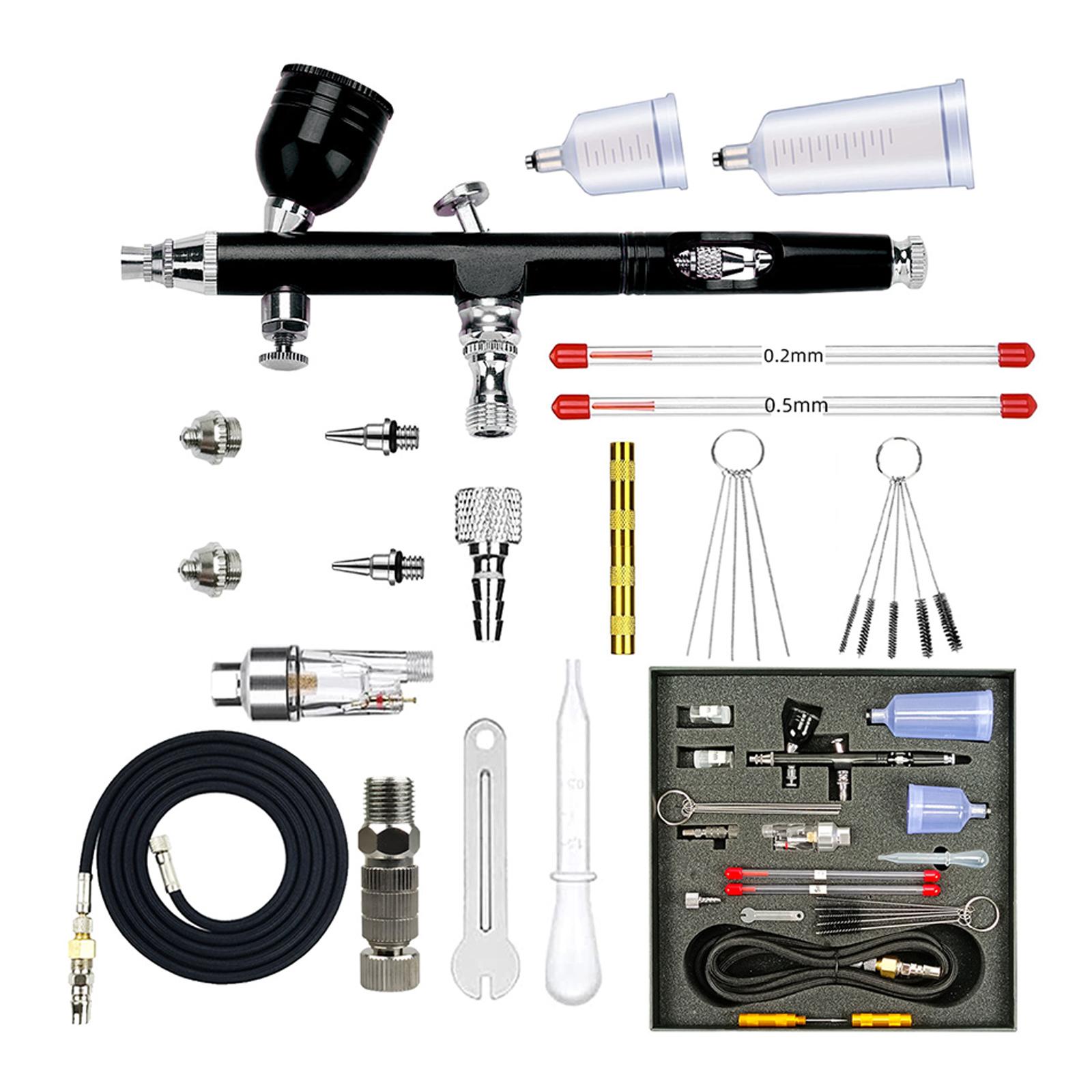 Airbrush Kit Airbrush Guns with 4Pcs Nozzle Set 0.2/0.3/0.5mm Double Action Gravitational Feed Air Brush for Nail Art золотий
Airbrush Kit Airbrush Guns with 4Pcs Nozzle Set 0.2/0.3/0.5mm Double Action Gravitational Feed Air Brush for Nail Art золотий