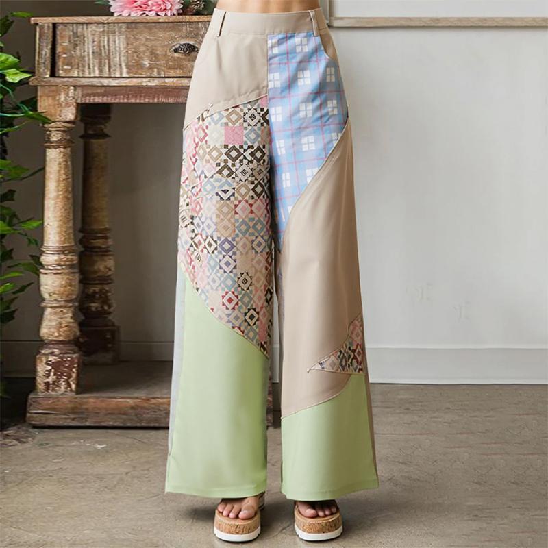 ZANZEA Women Casual Print Patchwork Loose Straight Trousers S зелёный
ZANZEA Women Casual Print Patchwork Loose Straight Trousers S зелёный