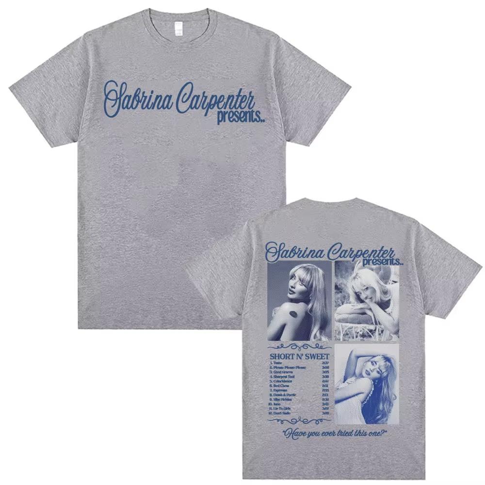 Sabrina Carpenter Printed Tshirts Short and Sweet Tour Tshirts for Unisex and Women Street Tshirts Casual Shortsleeved Tshirts 4XL
Sabrina Carpenter Printed Tshirts Short and Sweet Tour Tshirts for Unisex and Women Street Tshirts Casual Shortsleeved Tshirts 4XL