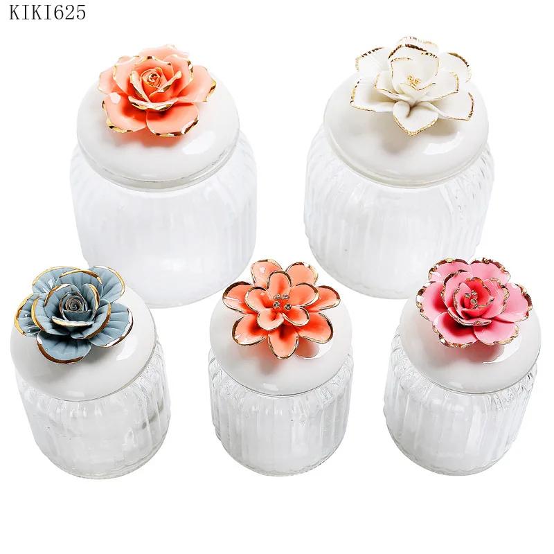 Nordic Gold-painted Flower Glass Sealed Jar Holiday Party Gift Box Small Objects Jewelry Storage Box Countertop Home Decoration
Nordic Gold-painted Flower Glass Sealed Jar Holiday Party Gift Box Small Objects Jewelry Storage Box Countertop Home Decoration