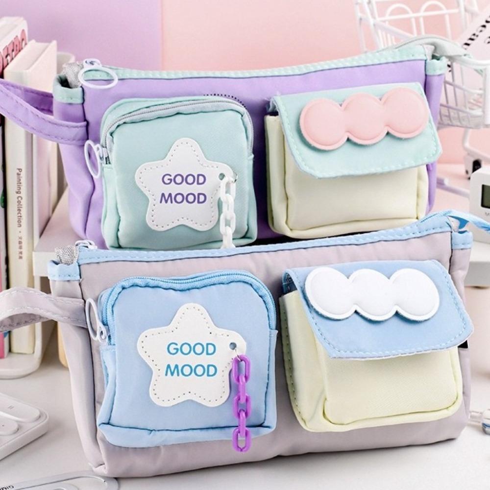 Large Capacity Pen Bag Double Pocket Dopamine Pencil Bag New Stationery Storage Bag School C
Large Capacity Pen Bag Double Pocket Dopamine Pencil Bag New Stationery Storage Bag School C