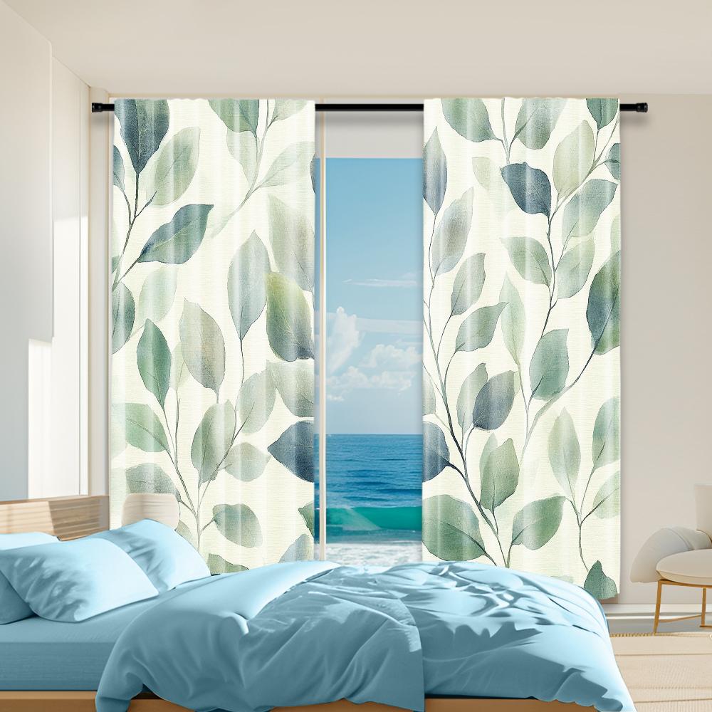 2 pcs, versatile polyester transparent curtains for home decoration Lotus Green for use in bedrooms and living rooms 29x65in(75x166cm)
2 pcs, versatile polyester transparent curtains for home decoration Lotus Green for use in bedrooms and living rooms 29x65in(75x166cm)