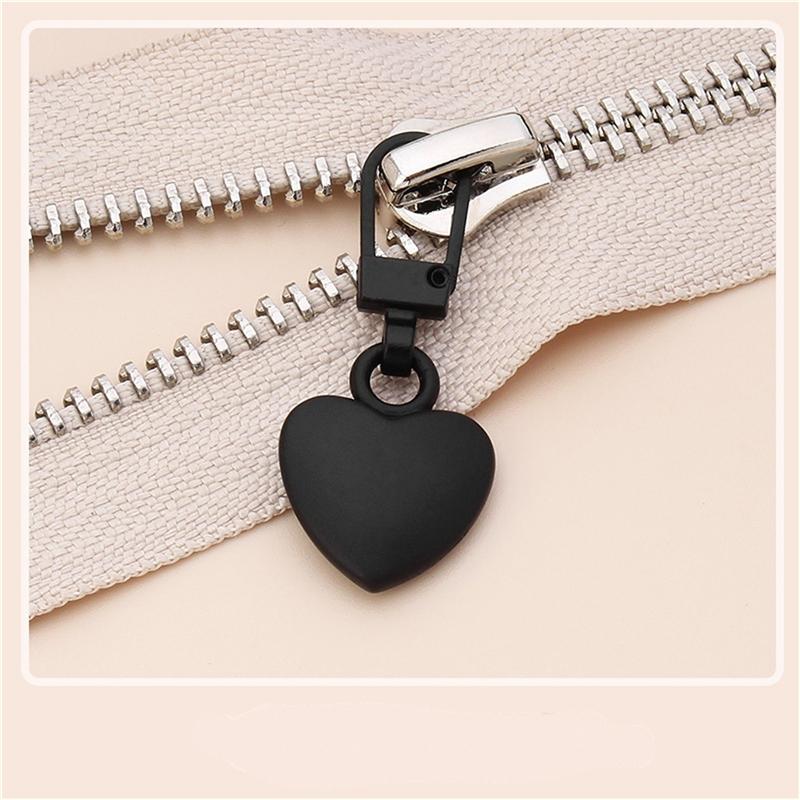 5PCS Sewing Zippers Puller Head Heart Shape Detachable Metal Zipper Slider Repair Kits for Bags Backpack Coat Zipper Pull Tab
5PCS Sewing Zippers Puller Head Heart Shape Detachable Metal Zipper Slider Repair Kits for Bags Backpack Coat Zipper Pull Tab