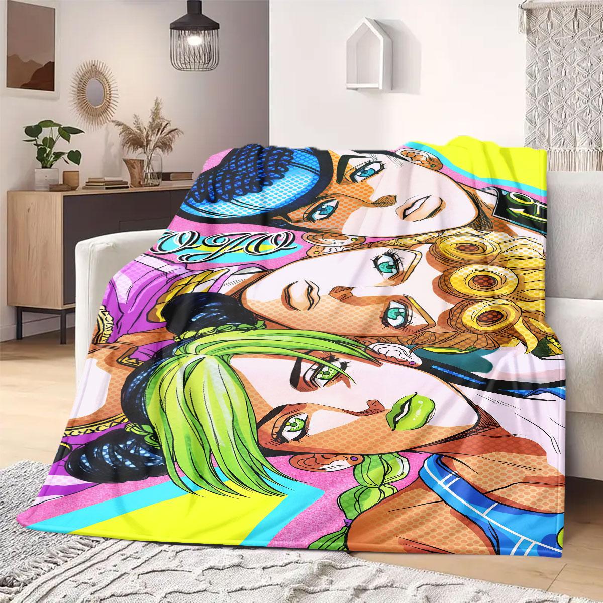 JOJO anime Flannel Blanket Warm,Comfortable,Suitable for Bedrooms,Sofas,Beds,Chairs,Picnics,Travel 75x90cm
JOJO anime Flannel Blanket Warm,Comfortable,Suitable for Bedrooms,Sofas,Beds,Chairs,Picnics,Travel 75x90cm
