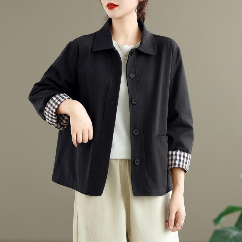 DIMANAF 2025 Новая Осень Женские Куртки Пальто Большого Размера Хлопок Длинный Рукав Свободный Повседневный Верхняя Одежда Пуговица M чёрный
DIMANAF 2025 Новая Осень Женские Куртки Пальто Большого Размера Хлопок Длинный Рукав Свободный Повседневный Верхняя Одежда Пуговица M чёрный