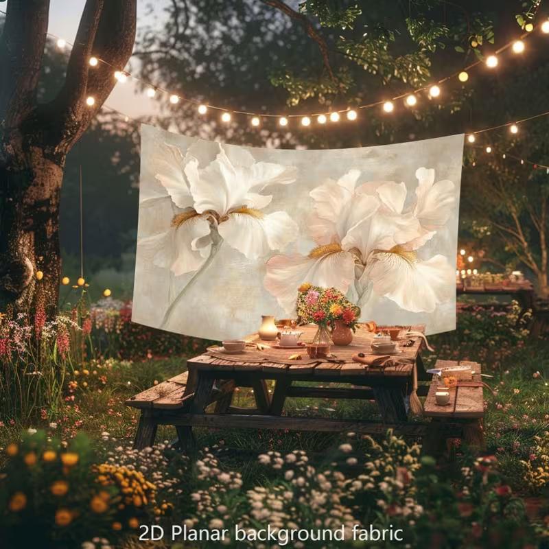 2D Aesthetic White Iris Art Tapestry Soft Floral Background Fabric for Home Decor 47.2x31.5inch/120*80cm
2D Aesthetic White Iris Art Tapestry Soft Floral Background Fabric for Home Decor 47.2x31.5inch/120*80cm