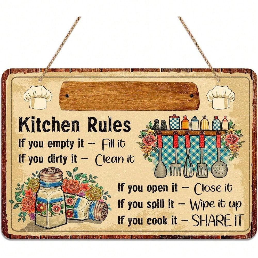 Metal Wall Art Decor, Vintage Tin Sign for Kitchen Bar, Housewarming Gift, 8x10 Inch
Metal Wall Art Decor, Vintage Tin Sign for Kitchen Bar, Housewarming Gift, 8x10 Inch