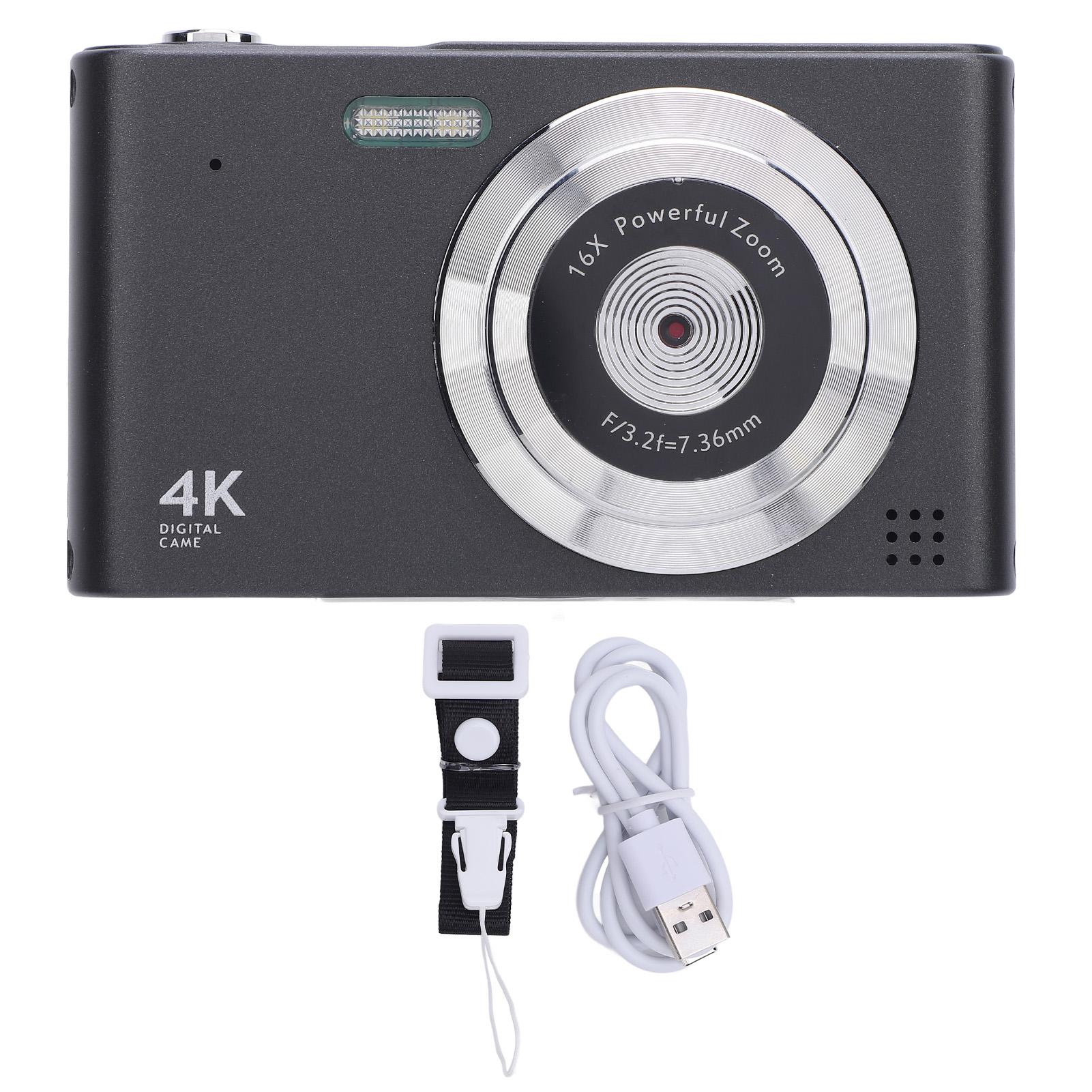 Digital Camera 16x Zoom 4K 48MP 2.4 Inch IPS Screen Anti Shake Video Recording Compact Digital білий
Digital Camera 16x Zoom 4K 48MP 2.4 Inch IPS Screen Anti Shake Video Recording Compact Digital білий