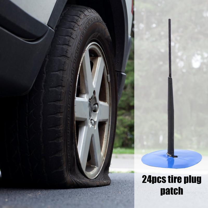 Patch Plugs For Tire Repair 24-Piece Rubber Heavy Duty Mushroom Car Tire Plug Repair Tools For Truck Motorcycle Bike Scooter Rv CN
Patch Plugs For Tire Repair 24-Piece Rubber Heavy Duty Mushroom Car Tire Plug Repair Tools For Truck Motorcycle Bike Scooter Rv CN