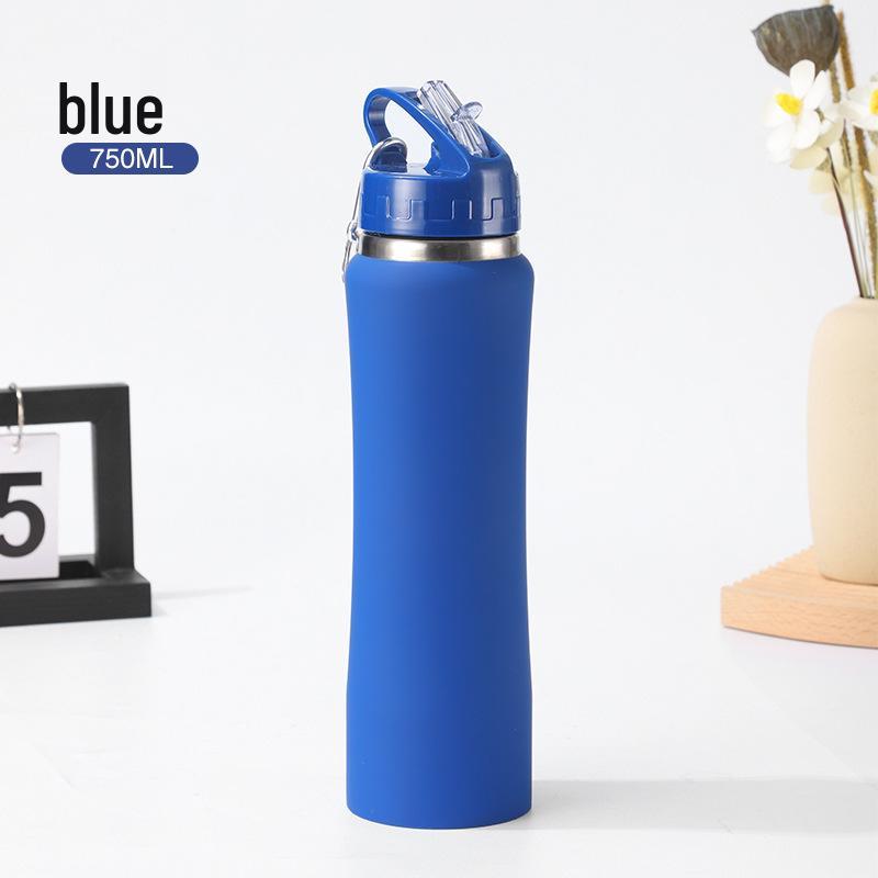 304 Stainless Steel Slim Waist Travel Thermos Cup - Large Capacity, Double-Layer Straw Design 500ml синий
304 Stainless Steel Slim Waist Travel Thermos Cup - Large Capacity, Double-Layer Straw Design 500ml синий
