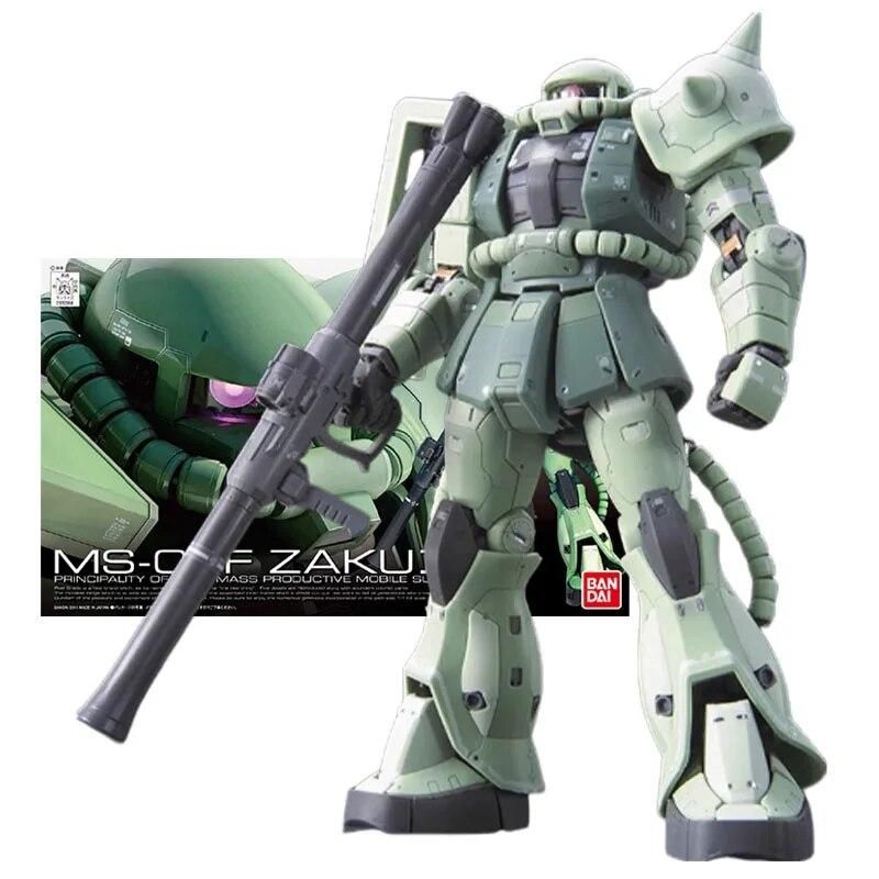 Оригинальная фигурка Bandai Gundam Model Kit, аниме-фигурки RG 1/144 MS-06F Zaku II, мобильный костюм Gunpla, экшн-фигурка, модель игрушки
Оригинальная фигурка Bandai Gundam Model Kit, аниме-фигурки RG 1/144 MS-06F Zaku II, мобильный костюм Gunpla, экшн-фигурка, модель игрушки