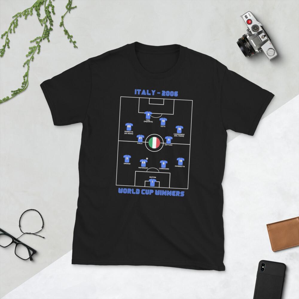 Italy 2006 World Cup Football Soccer Champions Short-Sleeve Unisex T-Shirt S
Italy 2006 World Cup Football Soccer Champions Short-Sleeve Unisex T-Shirt S