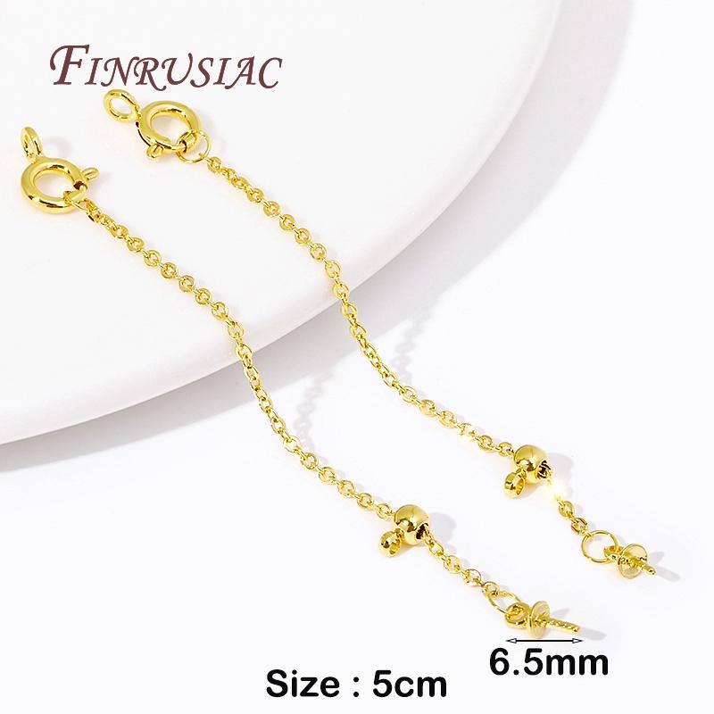 18K Gold Plated Adjustable Extension Chain W/ Spring Ring Clasp W/ Pearl Pendant Mounting Bails Connectors DIY Jewelry Findings 2 Pieces
18K Gold Plated Adjustable Extension Chain W/ Spring Ring Clasp W/ Pearl Pendant Mounting Bails Connectors DIY Jewelry Findings 2 Pieces