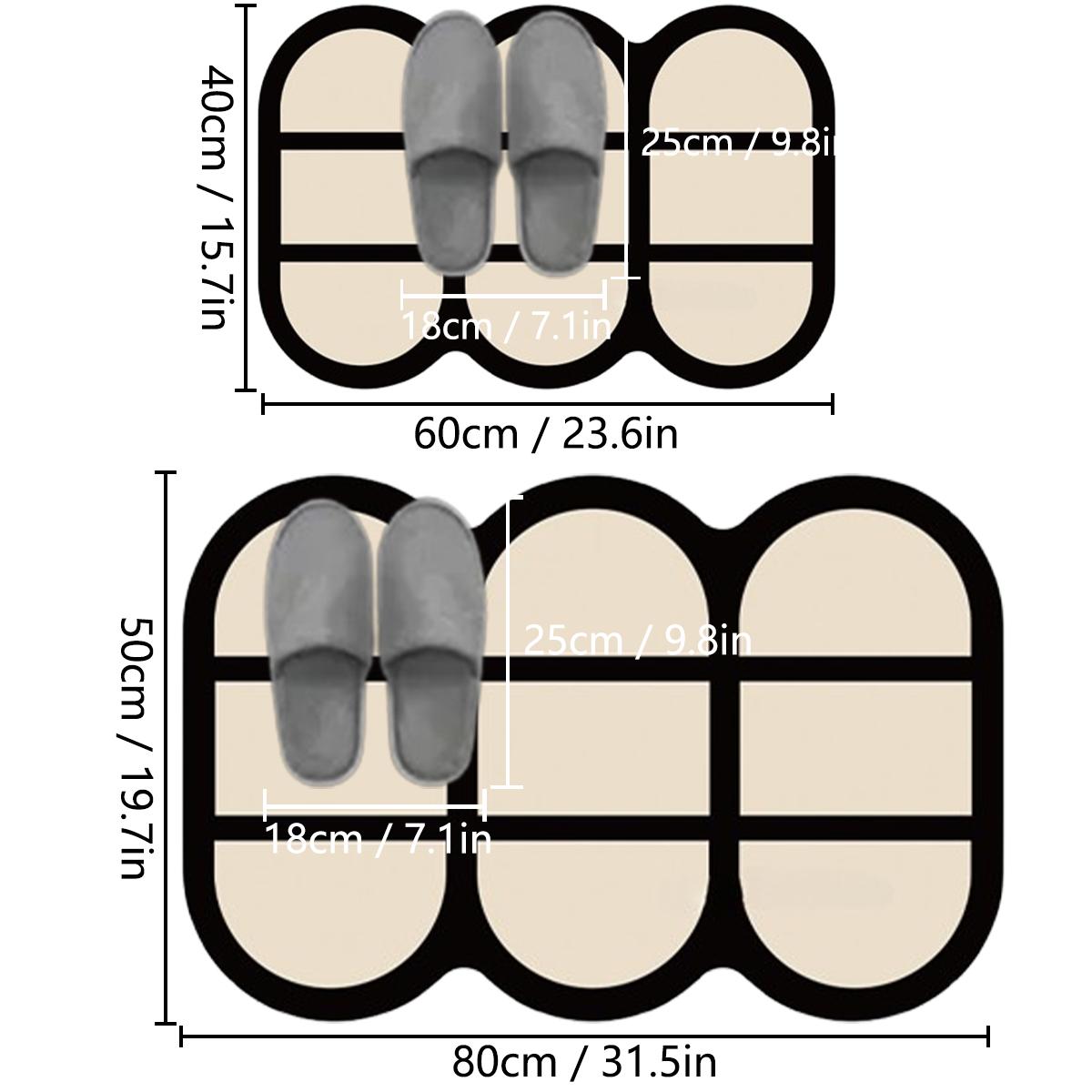 Thickened bathroom absorbent floor mats special-shaped flannel toilet mats shower room non-slip foot mats entrance mats 400MMx600MM
Thickened bathroom absorbent floor mats special-shaped flannel toilet mats shower room non-slip foot mats entrance mats 400MMx600MM