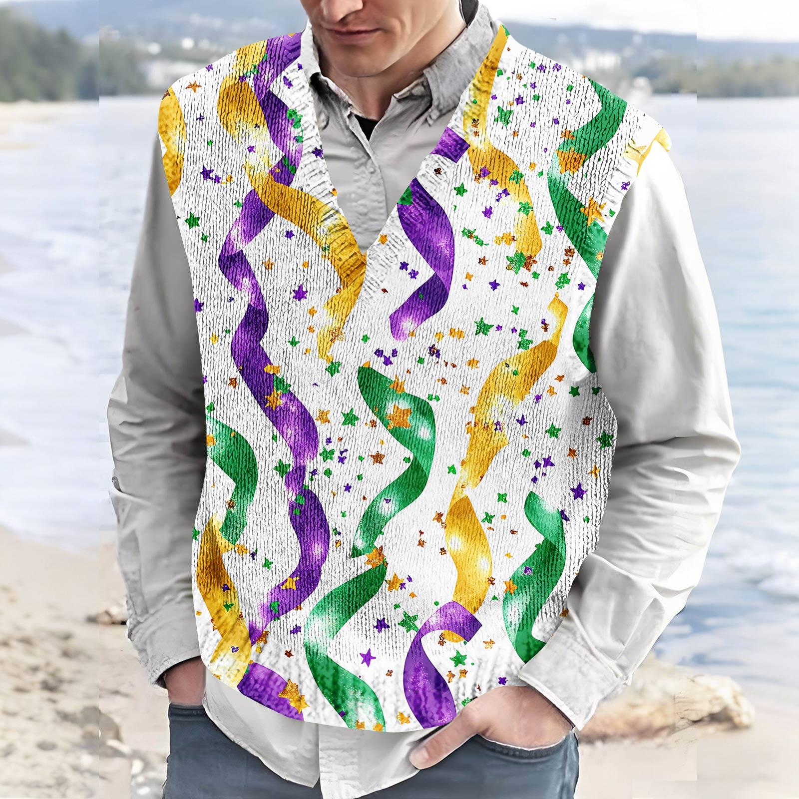 Men s V-neck Sleeveless Top Casual Sports Carnival Print Vest XL жовтий
Men s V-neck Sleeveless Top Casual Sports Carnival Print Vest XL жовтий