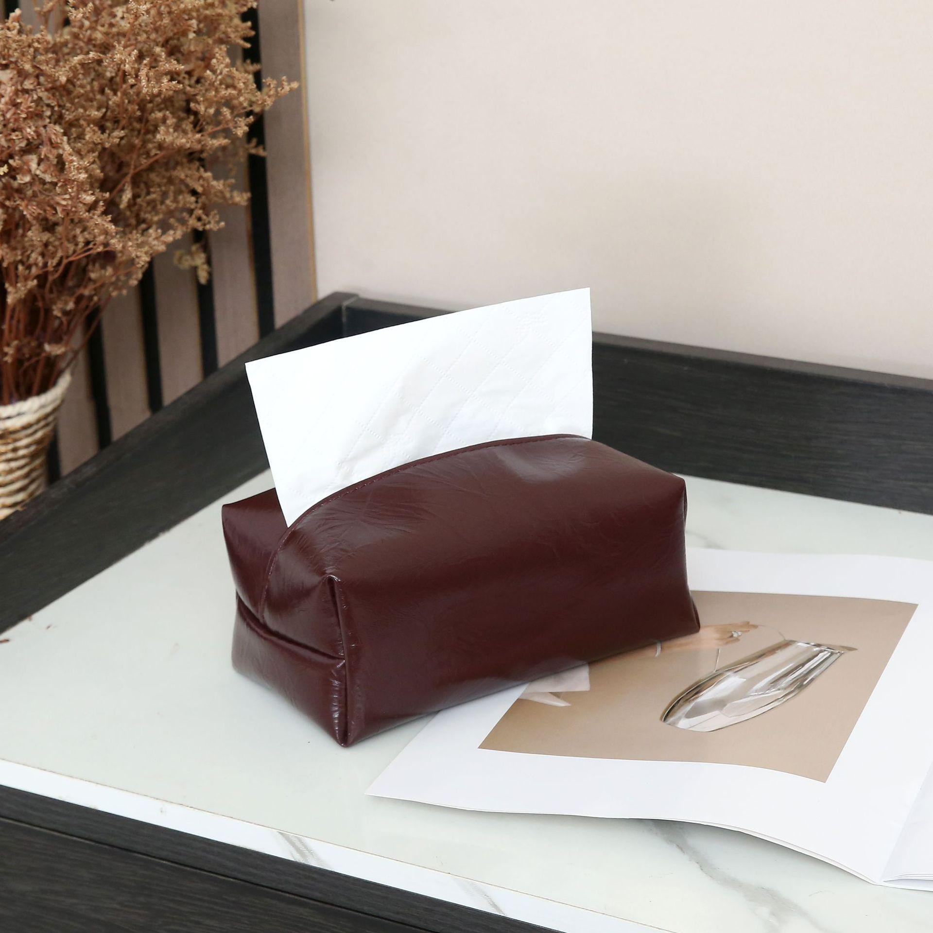 Leather Tissue Box Holder, PU Leather Napkin Dispenser for Living Room Coffee Table, Home Bathroom Storage вина червоного кольору
Leather Tissue Box Holder, PU Leather Napkin Dispenser for Living Room Coffee Table, Home Bathroom Storage вина червоного кольору
