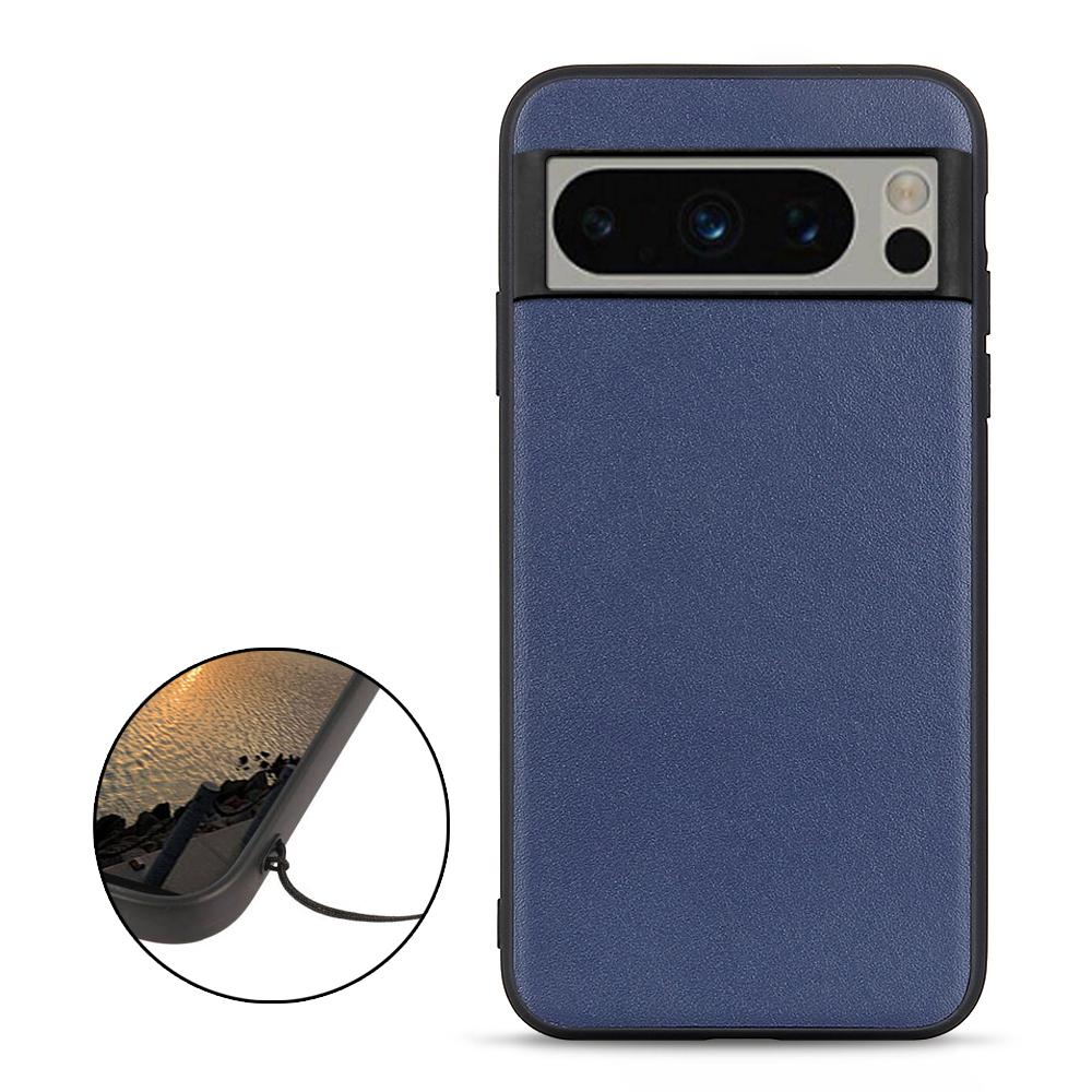 Phone Case for Google Pixel 8 Pro Textured Genuine Cowhide Leather Coated TPU Phone Cover Blue
Phone Case for Google Pixel 8 Pro Textured Genuine Cowhide Leather Coated TPU Phone Cover Blue
