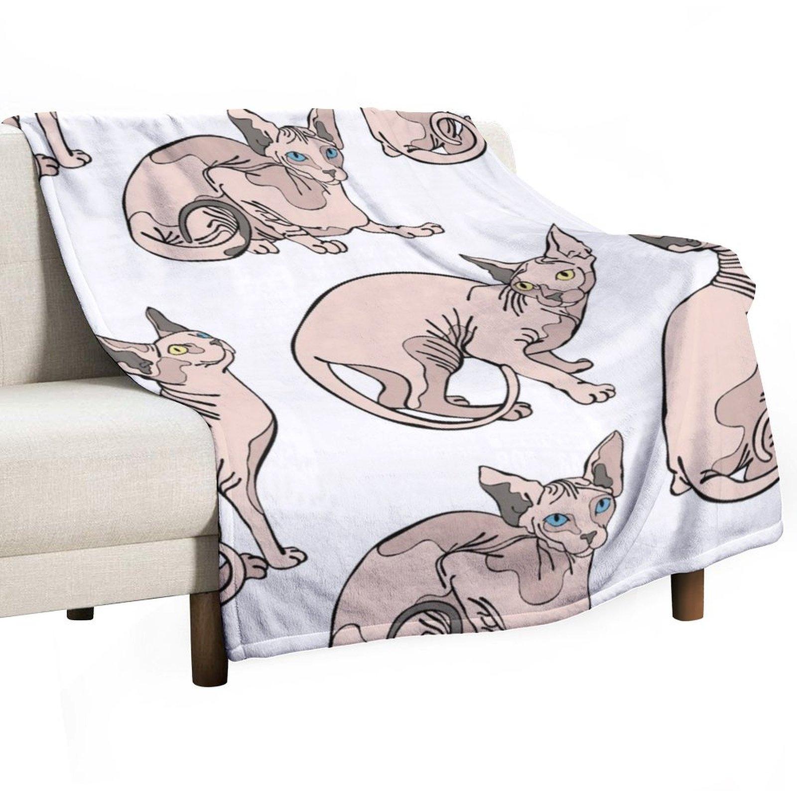 Sphynx Cats Throw Blanket Vintage Sleeping Bag warm winter Luxury Brand Blankets 30x40in
Sphynx Cats Throw Blanket Vintage Sleeping Bag warm winter Luxury Brand Blankets 30x40in