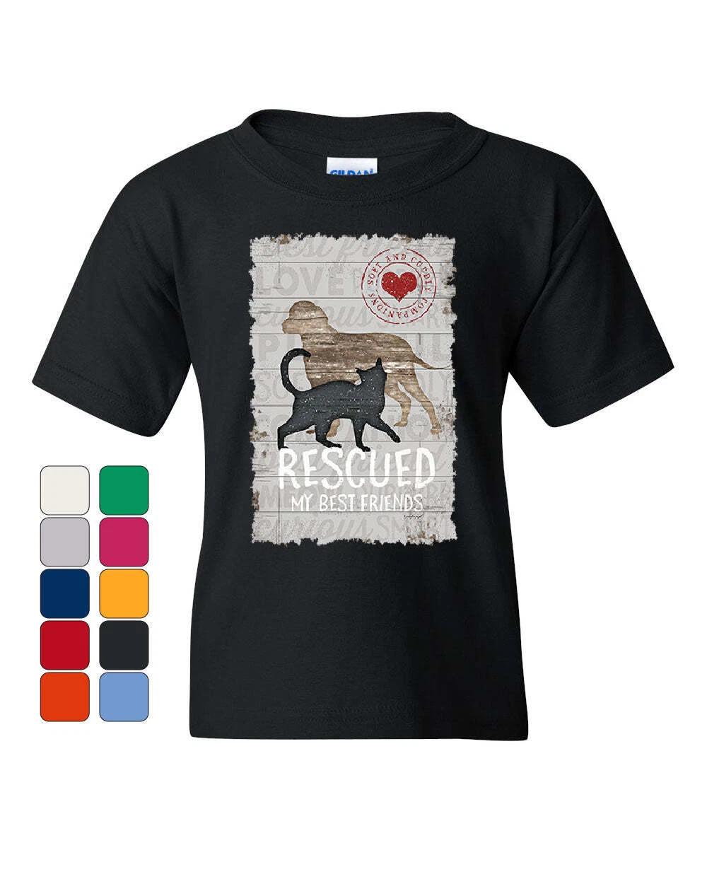 Rescued My Best Friend Youth kids boys T-Shirt Cat Dog Lovers Adopt a Pet Kids Tee 160
Rescued My Best Friend Youth kids boys T-Shirt Cat Dog Lovers Adopt a Pet Kids Tee 160