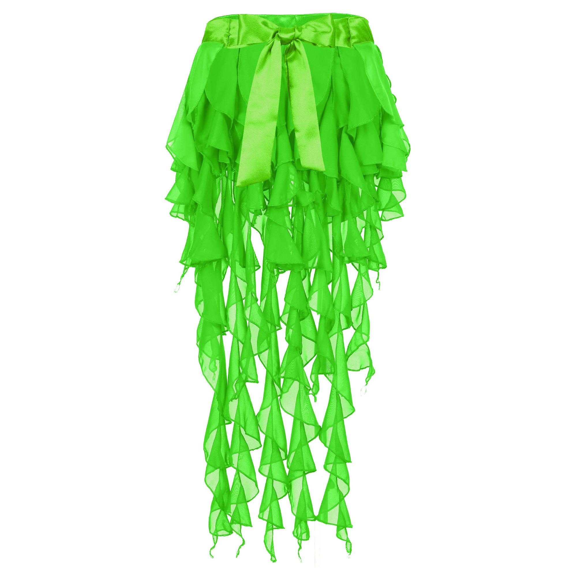 Жіночий костюм для танцю живота, мереживний шарф з асиметричним подолом, шифонова спідниця для професійних танцювальних виступів світло-зелений колір
Жіночий костюм для танцю живота, мереживний шарф з асиметричним подолом, шифонова спідниця для професійних танцювальних виступів світло-зелений колір