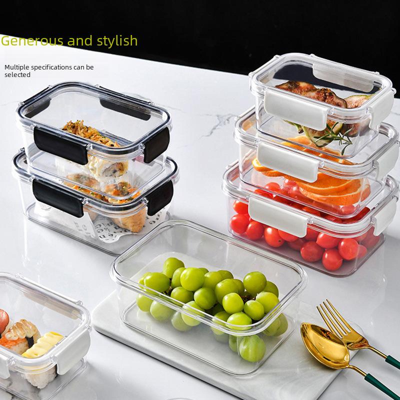 Kitchen Refrigerator Sealed Rectangular Refrigerator Storage Box with Lid Plastic Crisper Lunch Box Storage Box 460ML чорний
Kitchen Refrigerator Sealed Rectangular Refrigerator Storage Box with Lid Plastic Crisper Lunch Box Storage Box 460ML чорний
