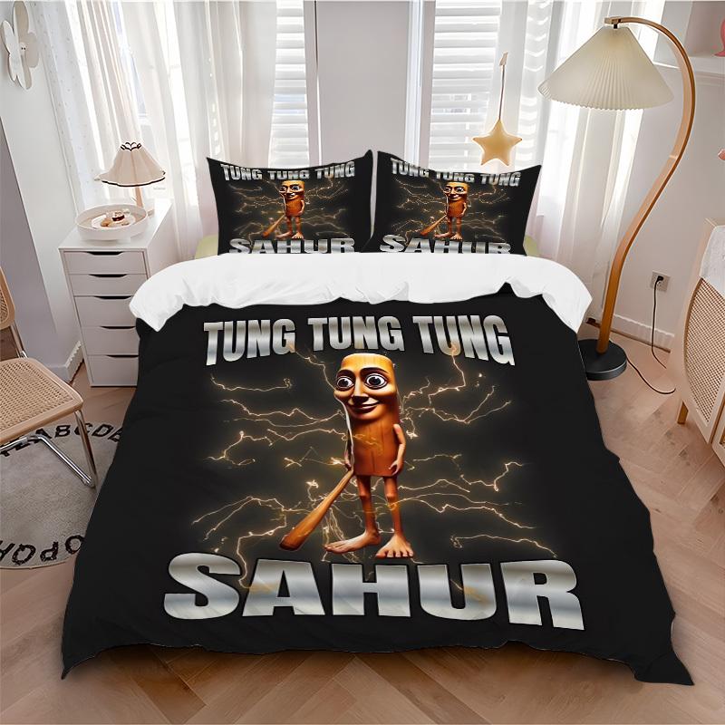 Tung Tung Sahur Bedding Set - 3 Piece Comforter Cover Gift for Bedroom,Includes No InsertB122 200x200cm
Tung Tung Sahur Bedding Set - 3 Piece Comforter Cover Gift for Bedroom,Includes No InsertB122 200x200cm