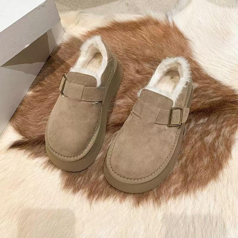 Thick-soled buckle velvet warm low-top snow boots winter new waterproof short boots non-slip cotton shoes 40
Thick-soled buckle velvet warm low-top snow boots winter new waterproof short boots non-slip cotton shoes 40