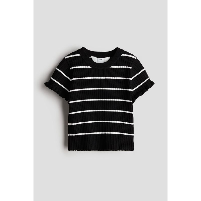 HM Children s Clothing Girl s Knitted Shirt Autumn Rib round-Neck Casual Stripes Comfortable Short Sleeve 1224475 Black/Stripes 110/56(2-4Y)
HM Children s Clothing Girl s Knitted Shirt Autumn Rib round-Neck Casual Stripes Comfortable Short Sleeve 1224475 Black/Stripes 110/56(2-4Y)