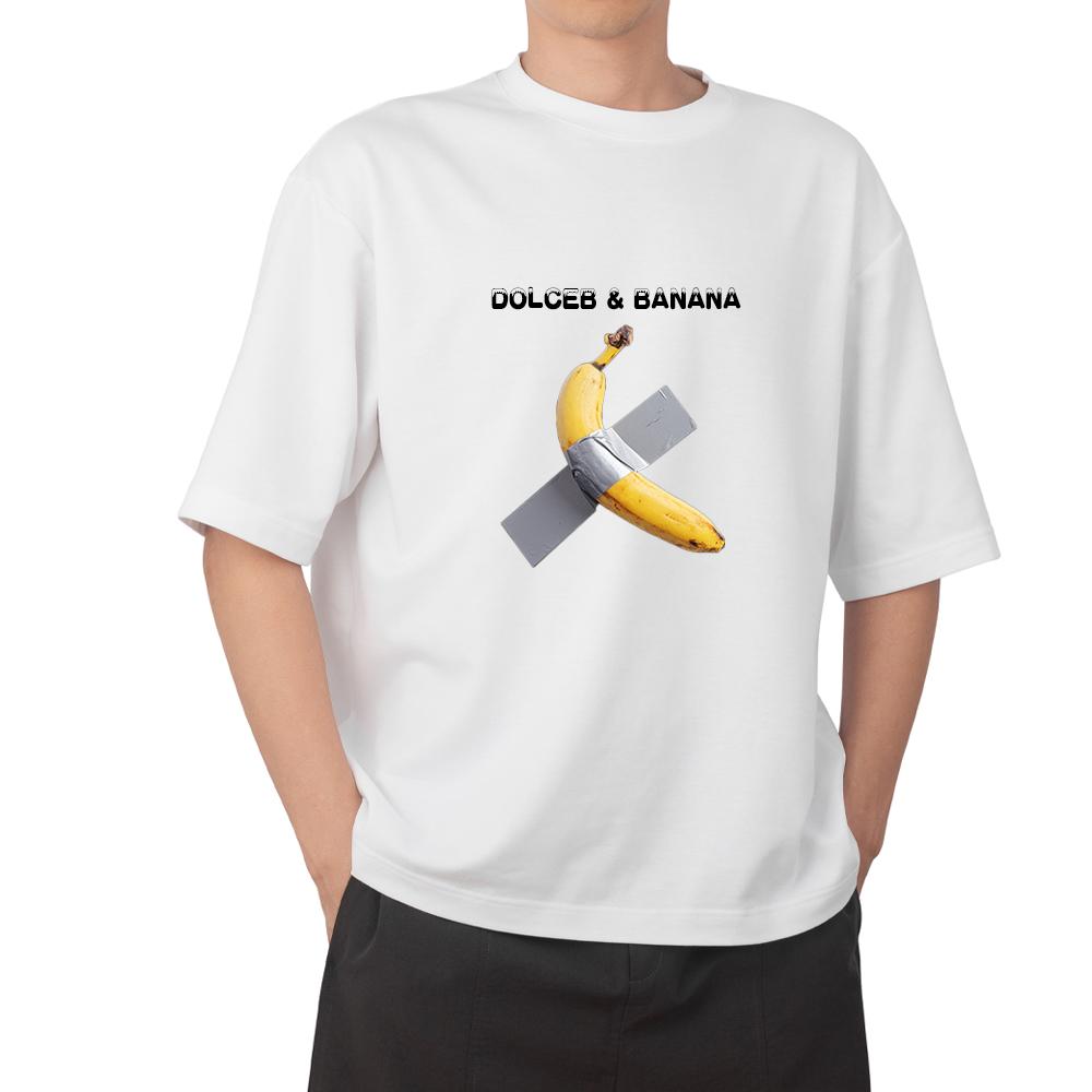 Personalized Men WomenTshirt Design with Adhesive Tape Banana Print Short Sleeved Cotton Tshirt Oversized Top S
Personalized Men WomenTshirt Design with Adhesive Tape Banana Print Short Sleeved Cotton Tshirt Oversized Top S