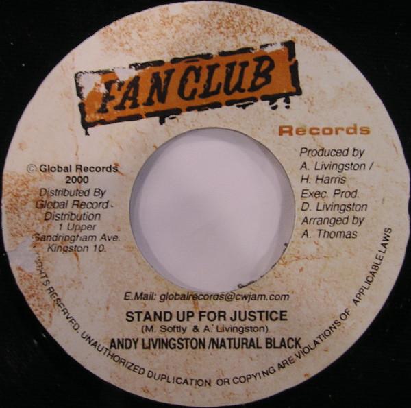 7inch Record ANDY LIVINGSTON / NATURAL BLACK - Stand Up For Justice NONE Fan Club Record 2000 Jamaica Reggae, Ska & Dub Used
7inch Record ANDY LIVINGSTON / NATURAL BLACK - Stand Up For Justice NONE Fan Club Record 2000 Jamaica Reggae, Ska & Dub Used