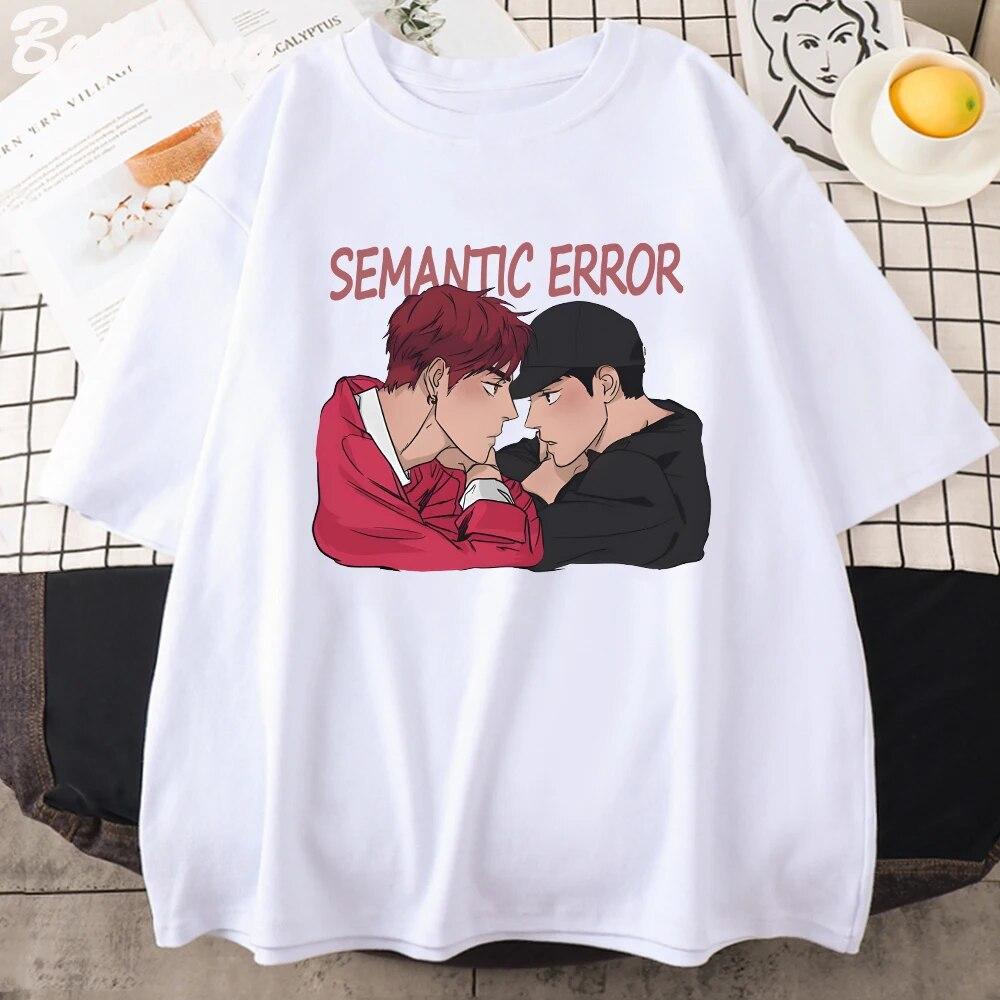 Semantic Error T Shirt 100% Cotton Korean Tops 2022 Summer Manga Women Tshirt Unisex O-neck Couples Tees Casual Printed Harajuku Unisex T-shirt
Semantic Error T Shirt 100% Cotton Korean Tops 2022 Summer Manga Women Tshirt Unisex O-neck Couples Tees Casual Printed Harajuku Unisex T-shirt