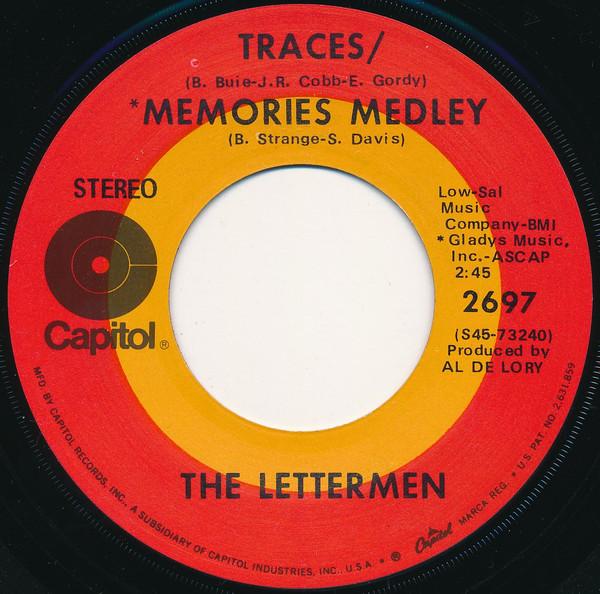 7inch Record LETTERMEN - Traces / Memories Medley 2697 Capitol Records 1969 US Pop Used
7inch Record LETTERMEN - Traces / Memories Medley 2697 Capitol Records 1969 US Pop Used