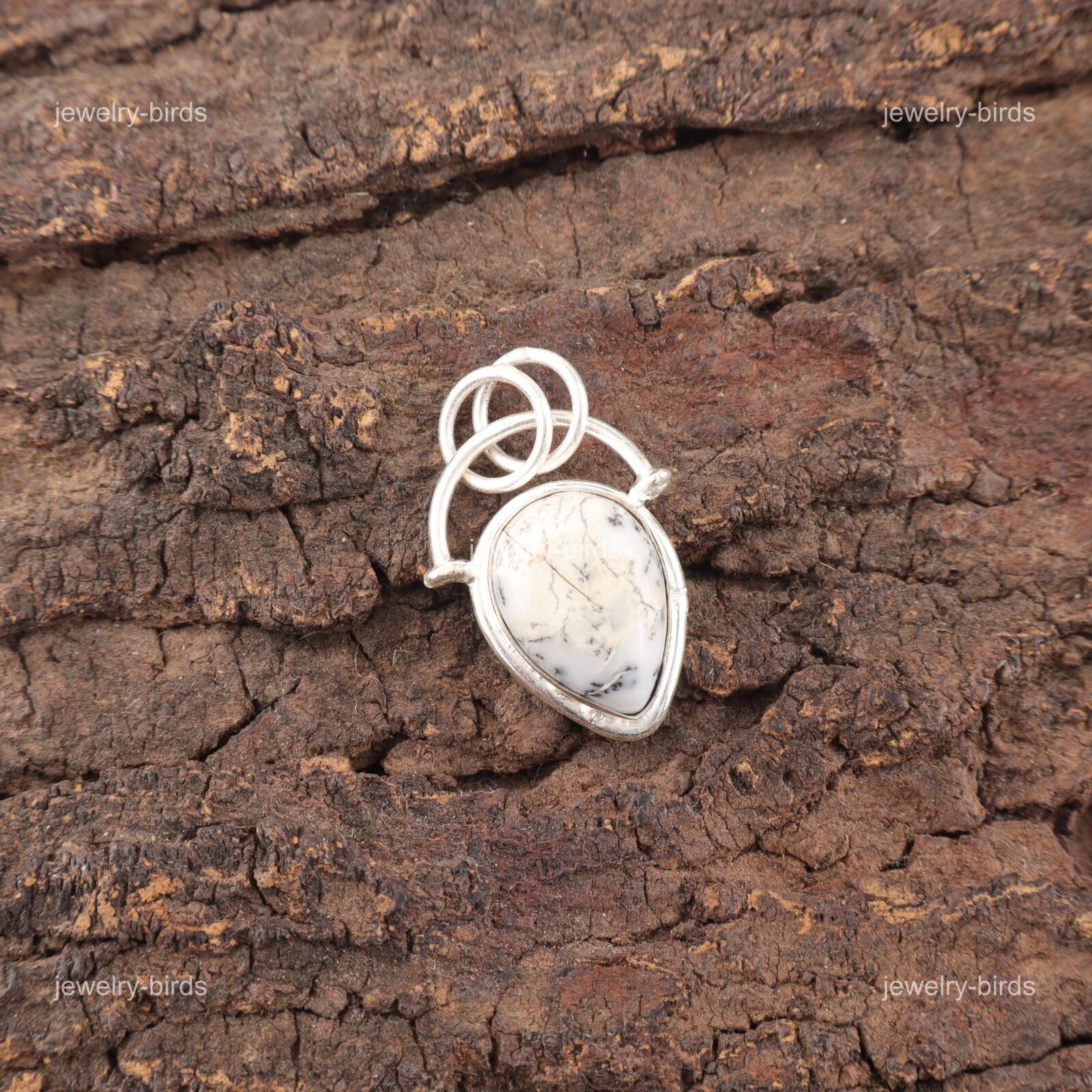 Dendritic Opal Gemstone Sterling Silver Sisters Gift Engagement Unique Pendant PP-56-29
Dendritic Opal Gemstone Sterling Silver Sisters Gift Engagement Unique Pendant PP-56-29