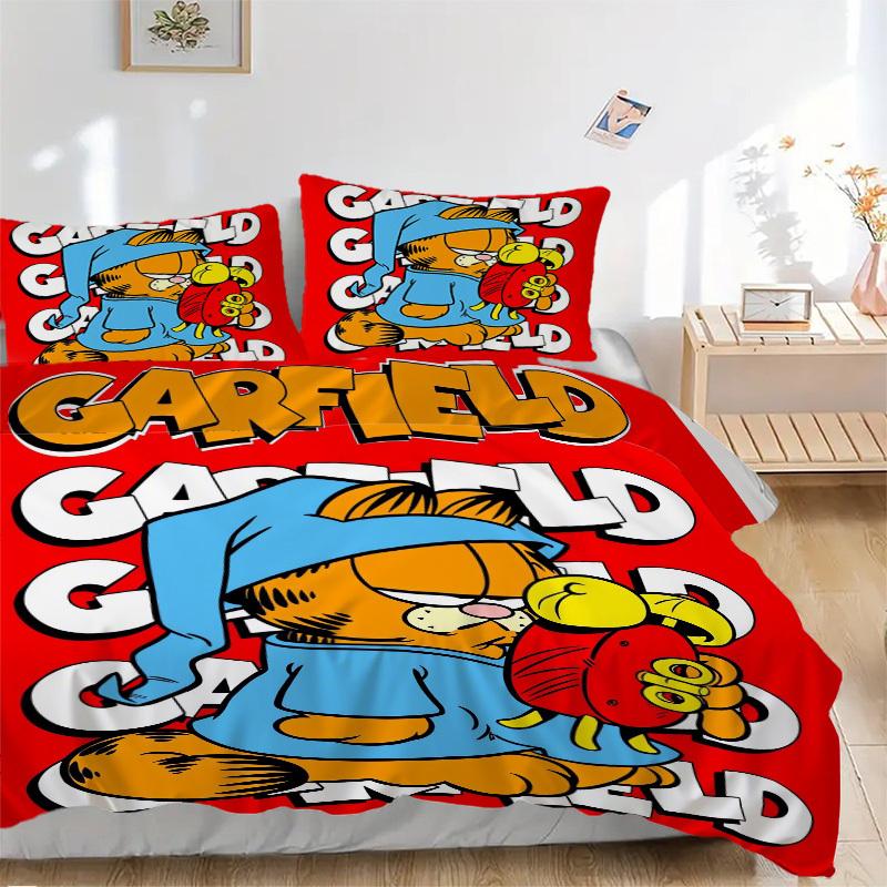 Garfield Cat with Lasagna Bedding Set - 3 Piece Comforter Cover Gift for Bedroom,Includes No InsertB141 135x200cm
Garfield Cat with Lasagna Bedding Set - 3 Piece Comforter Cover Gift for Bedroom,Includes No InsertB141 135x200cm