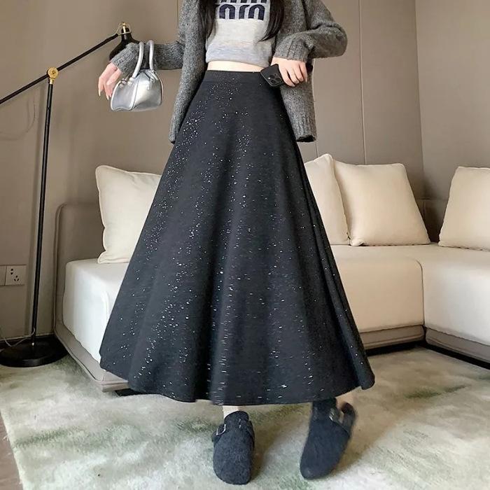 Korean version of heavy industry sequined skirt women s autumn glutinous rice bright medium and long skirt high waist hanging feeling umbrella skirt 2XL
Korean version of heavy industry sequined skirt women s autumn glutinous rice bright medium and long skirt high waist hanging feeling umbrella skirt 2XL