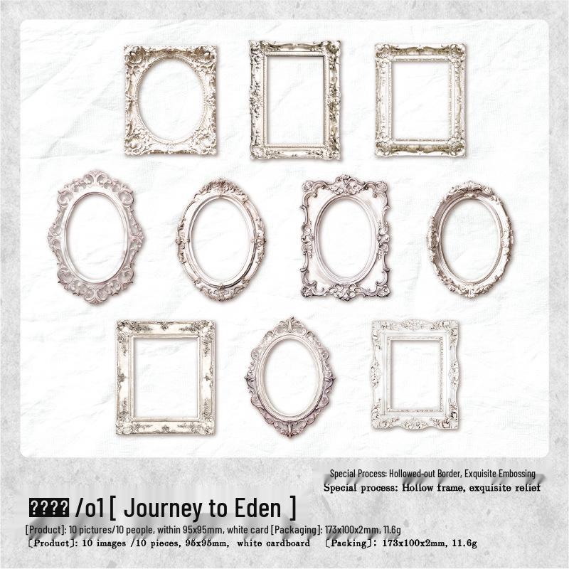 Retro Embossed Collage Card: Re-forged Love Series - Romantic Floral Frame Background, 8 Styles
Retro Embossed Collage Card: Re-forged Love Series - Romantic Floral Frame Background, 8 Styles