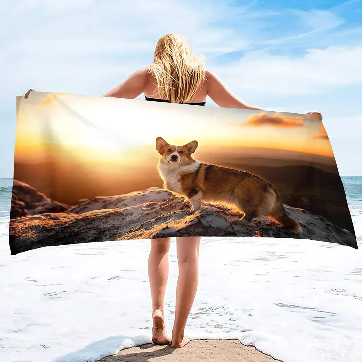 Cute Corgi Beach Towel, Corgi Gifts for Corgi Lovers, Kids Beach Towel, Soft Absorbent and Quick Dry Microfiber Bath Towel W40*H60(CM)
Cute Corgi Beach Towel, Corgi Gifts for Corgi Lovers, Kids Beach Towel, Soft Absorbent and Quick Dry Microfiber Bath Towel W40*H60(CM)