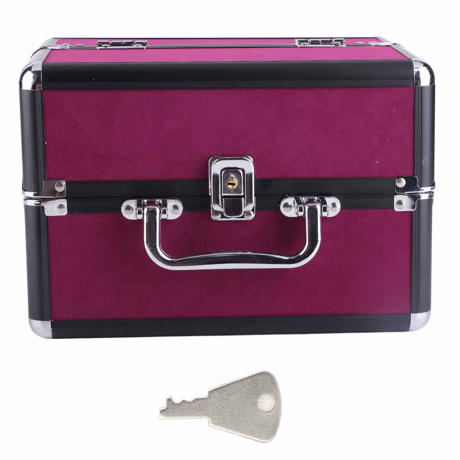 Makeup Case Cosmetics Carrying Box 25x17x17cm Large Capacity Storage for Home Salon Wine Red and різнокольоровий
Makeup Case Cosmetics Carrying Box 25x17x17cm Large Capacity Storage for Home Salon Wine Red and різнокольоровий