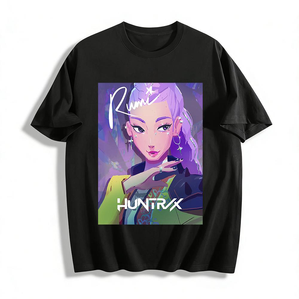 HUNTRX Series Rumi Printed Top Cyber Style Character Pattern Loose Casual Unisex Tee Pure cotton T-shirt XXS
HUNTRX Series Rumi Printed Top Cyber Style Character Pattern Loose Casual Unisex Tee Pure cotton T-shirt XXS