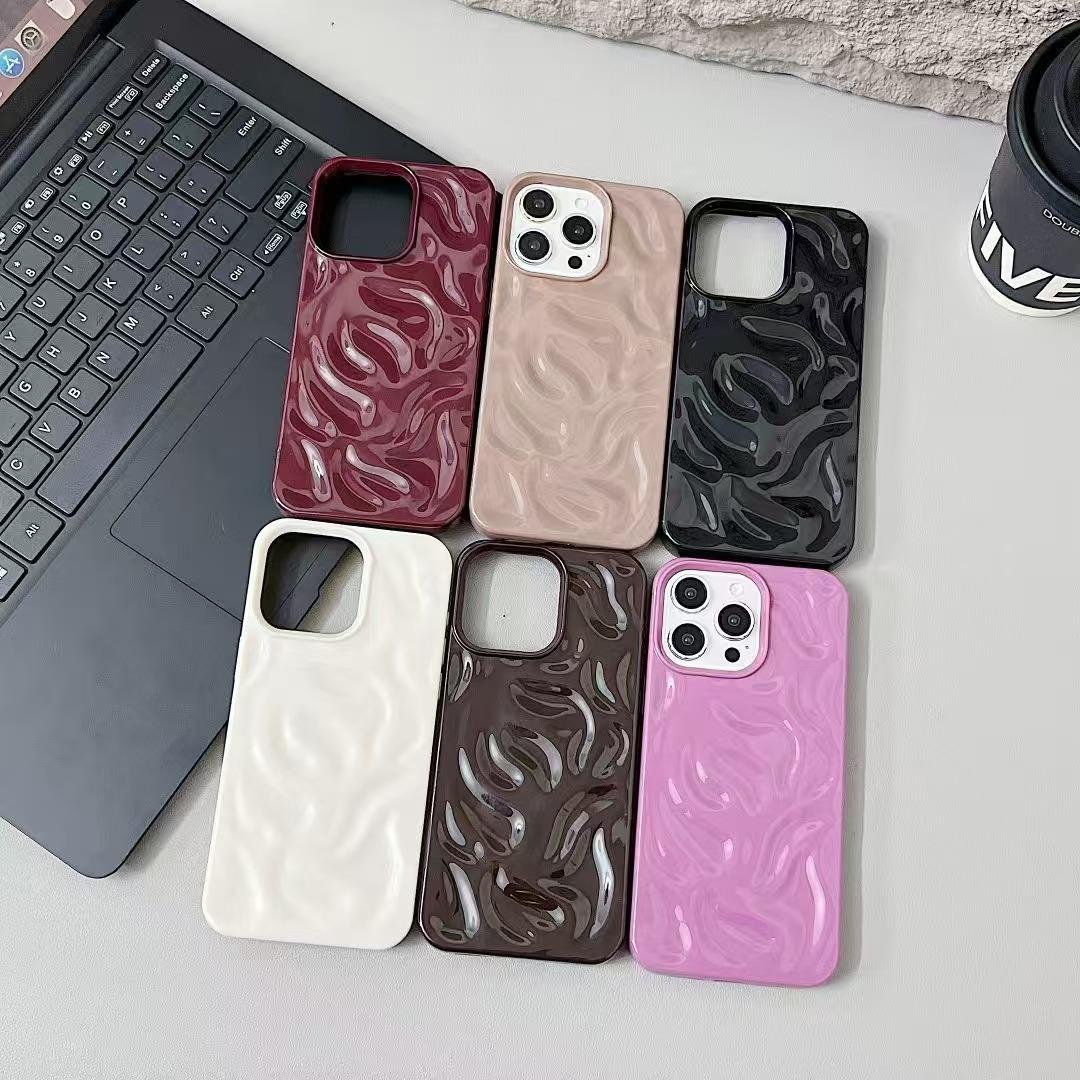 Suitable for Ip15pm Wavy Pattern Phone Case, Apple 16pro Solid Color Water Ripple 13/14 Soft Case Apple 16Plus
Suitable for Ip15pm Wavy Pattern Phone Case, Apple 16pro Solid Color Water Ripple 13/14 Soft Case Apple 16Plus