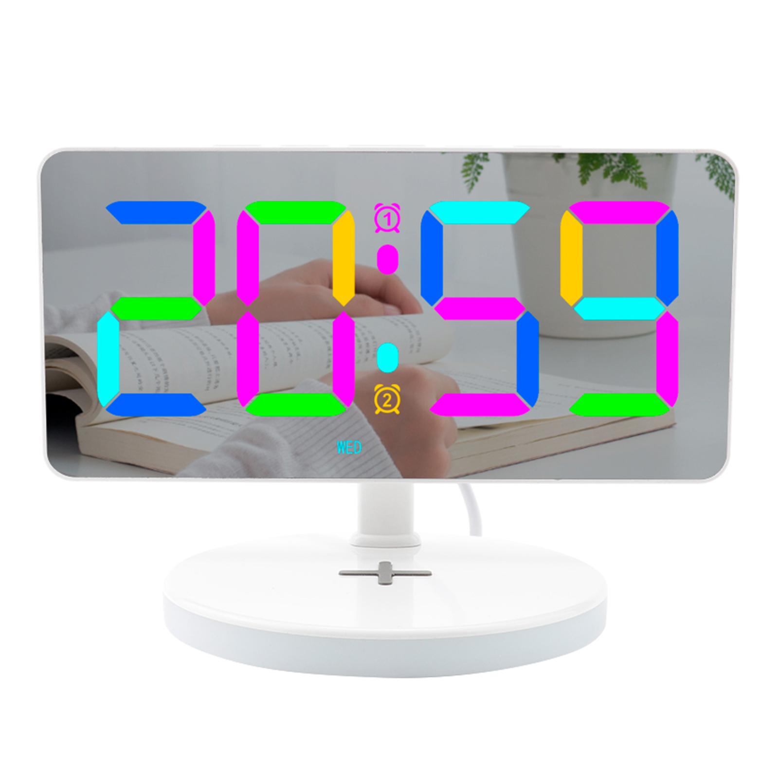 New Digital Alarm Clock Wireless Charger With Adjustable Makeup Mirror Night Mode Alarm Clock With Stand білий
New Digital Alarm Clock Wireless Charger With Adjustable Makeup Mirror Night Mode Alarm Clock With Stand білий