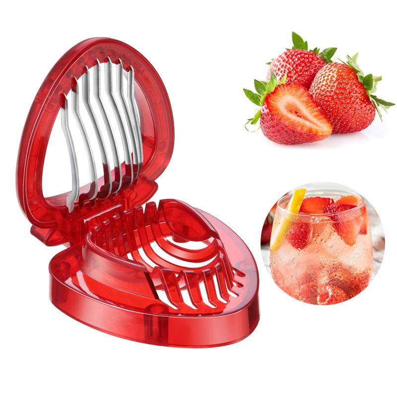 Strawberry Slicer Stainless Steel Strawberry Cutter Kitchen Accessories red #1
Strawberry Slicer Stainless Steel Strawberry Cutter Kitchen Accessories red #1