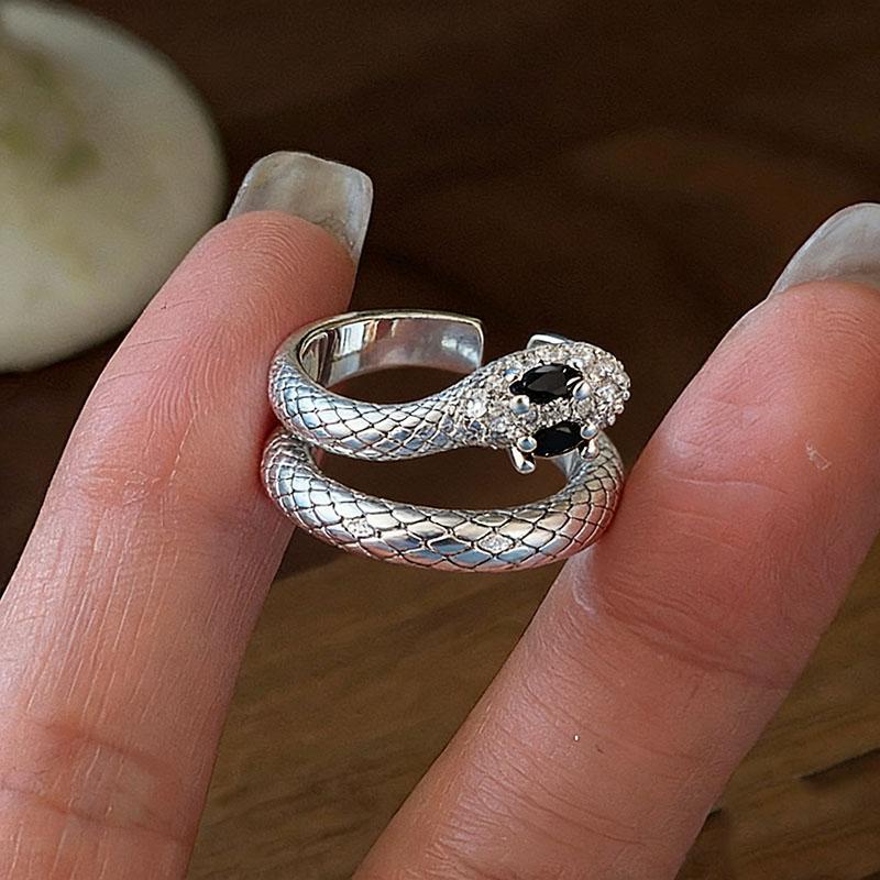 BF CLUB 925 Sterling Rings for Women Simple Geometric Handmade Irregular Retro Ring Snake Zircon Allergy For Birthday Gift resizable
BF CLUB 925 Sterling Rings for Women Simple Geometric Handmade Irregular Retro Ring Snake Zircon Allergy For Birthday Gift resizable